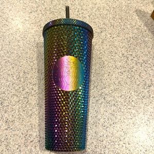 Starbucks Halloween 2023 chrome cup oil slick